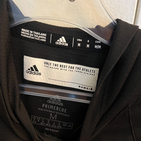 Rutgers Adidas Hoodie – Black Heat.RDY Primeblue, Size M - Picture 5 of 7